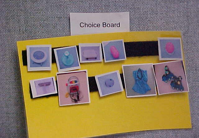 Sensory Choice Board
